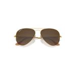 SOLAR RAY BAN AVIADOR LARGE METAL 3025 112/M2 55 (PEQUENO) - OURO