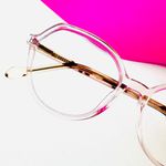 Óculos de Grau - Armação Transparente Rose Acetato