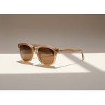 Óculos de Sol Bege Translúcido – Proteção UVA/UVB | Óticas Vermont