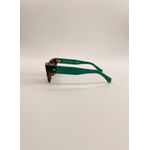 Óculos de Sol Unissex Zyon Marrom com Haste Verde – Proteção UVA/UVB