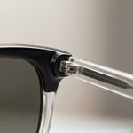 Óculos de Sol Unissex Zyon Preto com Haste Transparente – Proteção UVA/UVB