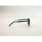 Óculos de Sol Unissex Zyon Verde Translúcido Lentes Pretas – Proteção UVA/UVB