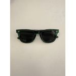 Óculos de Sol Unissex Zyon Verde Escuro Translúcido com Lentes Pretas – Proteção UVA/UVB