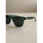 Óculos de Sol Unissex Zyon Verde Escuro Translúcido com Lentes Pretas – Proteção UVA/UVB