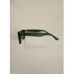 Óculos de Sol Unissex Zyon Verde Escuro Translúcido com Lentes Pretas – Proteção UVA/UVB