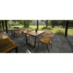 Porcelanato Delta Luserna Carbon Externo 90X90