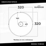 Cuba De Apoio Topazio Branca Inowar