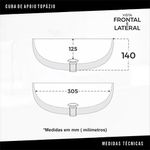 Cuba De Apoio Topazio Branca Inowar