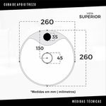 Cuba De Apoio Trezo Branca Inowar