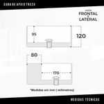 Cuba De Apoio Trezo Branca Inowar