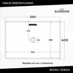 Cuba Semi Embutida Elegance Branca Inowar