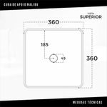 Cuba De Apoio Malibu Preto Fosco Inowar