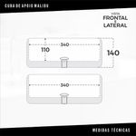 Cuba De Apoio Malibu Preto Fosco Inowar