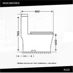 Vaso Monobloco Plezzi Preto Inowar
