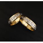 Par de Alianças de Bodas em Ouro 18K