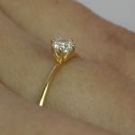 Anel Solitário em Ouro 18k