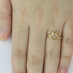 Anel Minnie em Ouro 18k