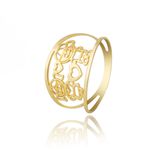 Anel Filhos Personalizado Ouro 18k