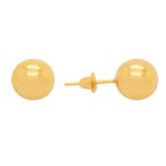 Brinco Bola 5,0 mm em Ouro 18k