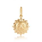 Pingente de Sol em Ouro 18k 