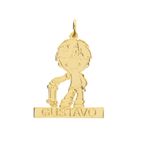 Pingente Menino Personalizado Ouro 18k