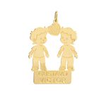 Pingente Filhos Personalizado Ouro 18k