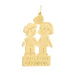 Pingente Filhos Personalizado Ouro 18k