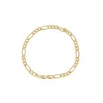 Pulseira Groumet 3x1 em Ouro 18K - 21cm