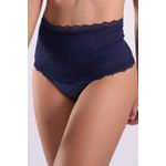 CALCINHA EM MICROFIBRA E RENDA HOT PAINT- preto