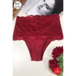 CALCINHA EM MICROFIBRA E RENDA HOT PAINT- preto