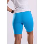 BERMUDA FEMININA FITNESS EM SUPLEX BASIC-AZUL CELESTE