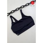 TOP FITNESS EM SUPLEX MAXXI C DECOTE TRIANGULO NAS COSTAS- preto