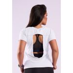 BABY LOOK FRENTE BASICA COSTAS COM ABERTURA TRANSPASSADA- branco