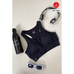 TOP FITNESS BOJO REMOVIVEL DECOTE V NADADOR COS ANATOMICO- preto
