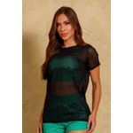 CAMISETÃO EM TELINHA- PRETO