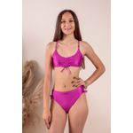 BIQUINI MENINA MOÇA JERSINYL COM ABERTURA PARA BOJO REMOVIVEL E ACESSORIO NA ALÇA- fucsia