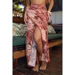 SAIDA DE PRAIA PAREO QUADRADA-ESTAMPADO COM BRONZE