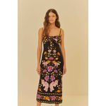 Vestido Midi Borboleta Em Flor Farm