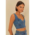 Top Jeans Recortes Farm