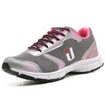 Tênis Feminino Training Preto Cinza Rosa