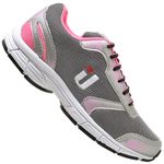 Tênis Feminino Training Preto Cinza Rosa