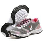 Tênis Feminino Training Preto Cinza Rosa
