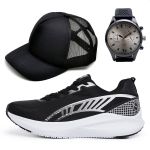 Tênis Masculino Esportivo+ Relógio + Boné Brinde