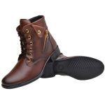 Kit Bota Coturno e Bota Montaria Feminina Café