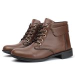 Bota Coturno Feminina Marrom
