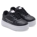 Tênis Casual Feminino Glam Step Preto