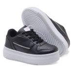 Tênis Casual Feminino Glam Step Preto