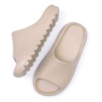Kit 2 Pares Chinelo Nuvem Slide Feminino Ortopédico 100% EVA Confortável Antiderrapante Preto e Nude