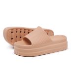 Kit 2 Pares Chinelo Slide Feminino Preto e Caramelo