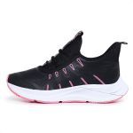Tênis Feminino Confort Preto e Rosa